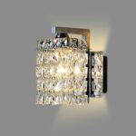 Lámpara de pared de cristal del pasillo del pasillo de la sala de estar del dormitorio moderno simple creativo de una sola cabeza con fuente de luz LED de 5W