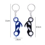 12 PCS personalizado creativo mochila llavero pequeño colgante abridor de botellas de aluminio, Motorcycle - Imagen 3