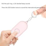 130dB IP44 Linterna de alarma anti-lobo recargable a prueba de agua Alarma personal inteligente, embalaje en inglés - Imagen 3