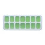 5 uds 14 rejilla de silicona para hielo rejilla de hielo cuadrada para el hogar molde de silicona con tapa, 14 Grid(Green) - Imagen 2