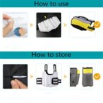 Chaleco salvavidas para mascotas, Airbag, traje de baño inflable de seguridad plegable para perros, S - Imagen 4