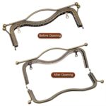 10 Uds., 20,5 cm, cintura cóncava, mango de labio en relieve, accesorios de Hardware para equipaje, Bronze - Imagen 4