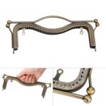 10 Uds., 20,5 cm, cintura cóncava, mango de labio en relieve, accesorios de Hardware para equipaje, Light Gold - Imagen 5