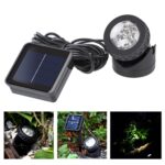 Foco solar al aire libre Piscina Jardín Iluminación Paisaje Luz solar LED de doble uso IP65