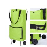 Bolsas de compras portátiles plegables reutilizables, bolsa para verduras, organizador de alimentos de alta capacidad, carrito, bolso con ruedas, bolso, Vegetables Bag - Imagen 2