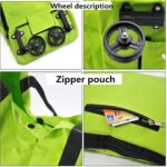 Bolsas de compras portátiles plegables reutilizables, bolsa para verduras, organizador de alimentos de alta capacidad, carrito, bolso con ruedas, bolso, Vegetables Bag - Imagen 3