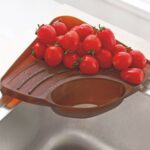 Práctico estante de almacenamiento esquinero para fregadero de cocina, soporte para esponja, bandeja montada en la pared - Imagen 3