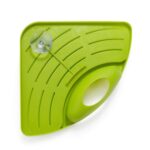 Práctico estante de almacenamiento esquinero para fregadero de cocina, soporte para esponja, bandeja montada en la pared - Imagen 5