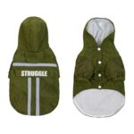 Impermeable reflectante plegable con capucha para mascotas, ropa impermeable para perros, S - Imagen 2