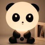 Lámparas de dormitorio para bebé, luz nocturna, dibujos animados, mascotas, plástico de Pvc, bombilla Led para dormir para niños, Panda US