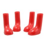 4 PCS/Set Botas de lluvia para mascotas Zapatos antideslizantes impermeables para perros, S - Imagen 2