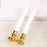 Vela electrónica de plástico con luz larga Artificial, 2 uds. - Imagen 4
