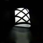 Luz de pared LED con energía solar Lámpara de jardín de calle con ahorro de energía impermeable al aire libre