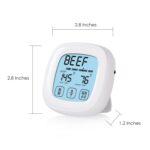 2 PCS Hogar Digital Meating Cooking Touch Tour Timer Timer Termomómetro de parrilla - Imagen 5