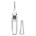 Herramienta de belleza de carga de rizador de pestañas eléctrico, 380mAh (White)
