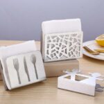 2 uds restaurante servilleta para hotel Nolder soporte para papel de cocina soporte de toalla cuadrado de acero inoxidable, Tableware (Sanding) - Imagen 3