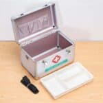 Botiquín de aluminio de emergencia para empresas domésticas de cajas de medicamentos de aleación de aluminio, 12 inch Mdeium - Imagen 2