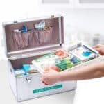 Botiquín de aluminio de emergencia para empresas domésticas de cajas de medicamentos de aleación de aluminio, 12 inch Mdeium - Imagen 4