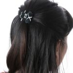 Moda mujer pelo garra elegante mini simple colorido moño accesorios para el cabello