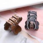 Moda mujer pelo garra elegante mini simple colorido moño accesorios para el cabello - Imagen 4