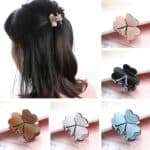 Moda mujer pelo garra elegante mini simple colorido moño accesorios para el cabello - Imagen 5