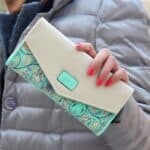 Monedero largo de la cartera de la historieta del bolso del bolso de embrague de cuero de las señoras de la moda - Imagen 4