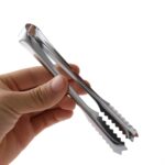 2 piezas de acero inoxidable cuerpo ligero pequeño clip de azúcar cubo clip de azúcar clip de hielo engrosado, Stainless Steel 7 Inches - Imagen 3