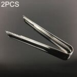 2 piezas de acero inoxidable cuerpo ligero pequeño clip de azúcar cubo clip de azúcar clip de hielo engrosado, Stainless Steel 9 Inches