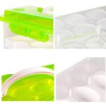 Caja de plástico portátil para almacenamiento de huevos, 2 capas, 24 ranuras, PP - Imagen 3