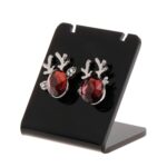 10 unids/set pendientes vitrina soporte forma L rectángulo acrílico profesional oreja Stud joyería soporte estante mostrar - Imagen 2