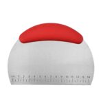 Cortador de fideos de acero inoxidable, raspador de harina de arroz, cuchillo para cortar masa, 4 Uds., 4 PCS  Noodle Cutter (Red)