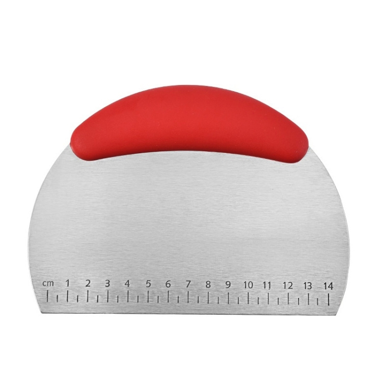 TBD0158289001A.jpg Cortador de fideos de acero inoxidable, raspador de harina de arroz, cuchillo para cortar masa, 4 Uds., 4 PCS Noodle Cutter (Red) - Imagen 1