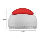 Cortador de fideos de acero inoxidable, raspador de harina de arroz, cuchillo para cortar masa, 4 Uds., 4 PCS Noodle Cutter (Red) - Imagen 2