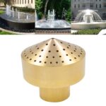 Boquilla de agua con capa de fuegos artificiales totalmente de cobre, cabezal de fuente para paisajismo, 1 Inch
