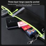 Riñonera impermeable para exteriores, riñonera deportiva para teléfono móvil, 7 inch - Imagen 4
