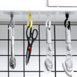 20 ganchos giratorios para pared, armario, puerta, perchero, gancho adhesivo para techo, Coat Hook