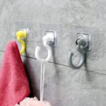 20 ganchos giratorios para pared, armario, puerta, perchero, gancho adhesivo para techo, Coat Hook - Imagen 4