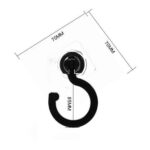 20 ganchos giratorios para pared, armario, puerta, perchero, gancho adhesivo para techo, Coat Hook - Imagen 5