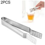 Exprimidor de bolsitas de té resistente al clip para bolsitas de té de acero inoxidable de 2 piezas
