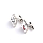 Gemelos de moda para buen marido, gemelos de aleación de zinc para camisa de hombre