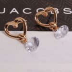 Pendiente de diseño de corazón de cristal de moda elegante para mujer de 2 piezas - Imagen 3