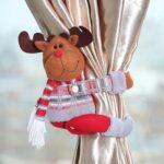 Hebilla de cortina de muñeca de dibujos animados de Navidad para decoración del hogar