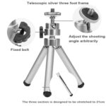 Mini Telescópico portátil Telescópico Trípode DSLR Tabla de cámara Soporte de trípode para Gopro Hero9 Negro / Hero8 Negro / 7/6/5/5 Sesión / 4 Sesión / 4/3 + / 3/2/1, DJI Osmo Acción, Xiaoyi y otra acción Cámaras - Imagen 4