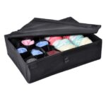 Almacenamiento surtido de calcetines de ropa interior de tela Oxford con caja de acabado con tapa