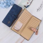 Cartera tipo paraguas para mujer Cartera larga con cremallera - Imagen 5