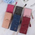Cartera tipo paraguas para mujer Cartera larga con cremallera - Imagen 6