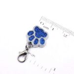 10 Uds. Llavero esmaltado con estampado de pata de oso, gato, perro, fabricación de joyas - Imagen 4