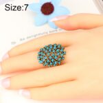 3 uds., dijes para mujer, joyería Bohemia, anillos étnicos de resina antigua