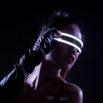Gafas LED Fiesta de Luces juguetes clásicos para baile Fiesta de DJ máscara disfraces accesorios guantes, White illuminating - Imagen 4