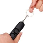 2 PCS 120dB Dispositivo antiviolación de autodefensa Altavoces duales Alarma fuerte Seguridad Llavero de seguridad personal, Entrega de colores aleatorios - Imagen 4